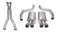 Picture of Corsa 06-11 Chevrolet Corvette C6 Z06/ZR1 Sport Cat-Back Dual Rear Exit w/ Twin 4.0in Black Tips