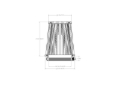 Picture of aFe Universal D2 Dura Dry Air Filter - 21-45507V