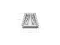 Picture of aFe Universal D2 Dura Dry Air Filter - 21-55505V