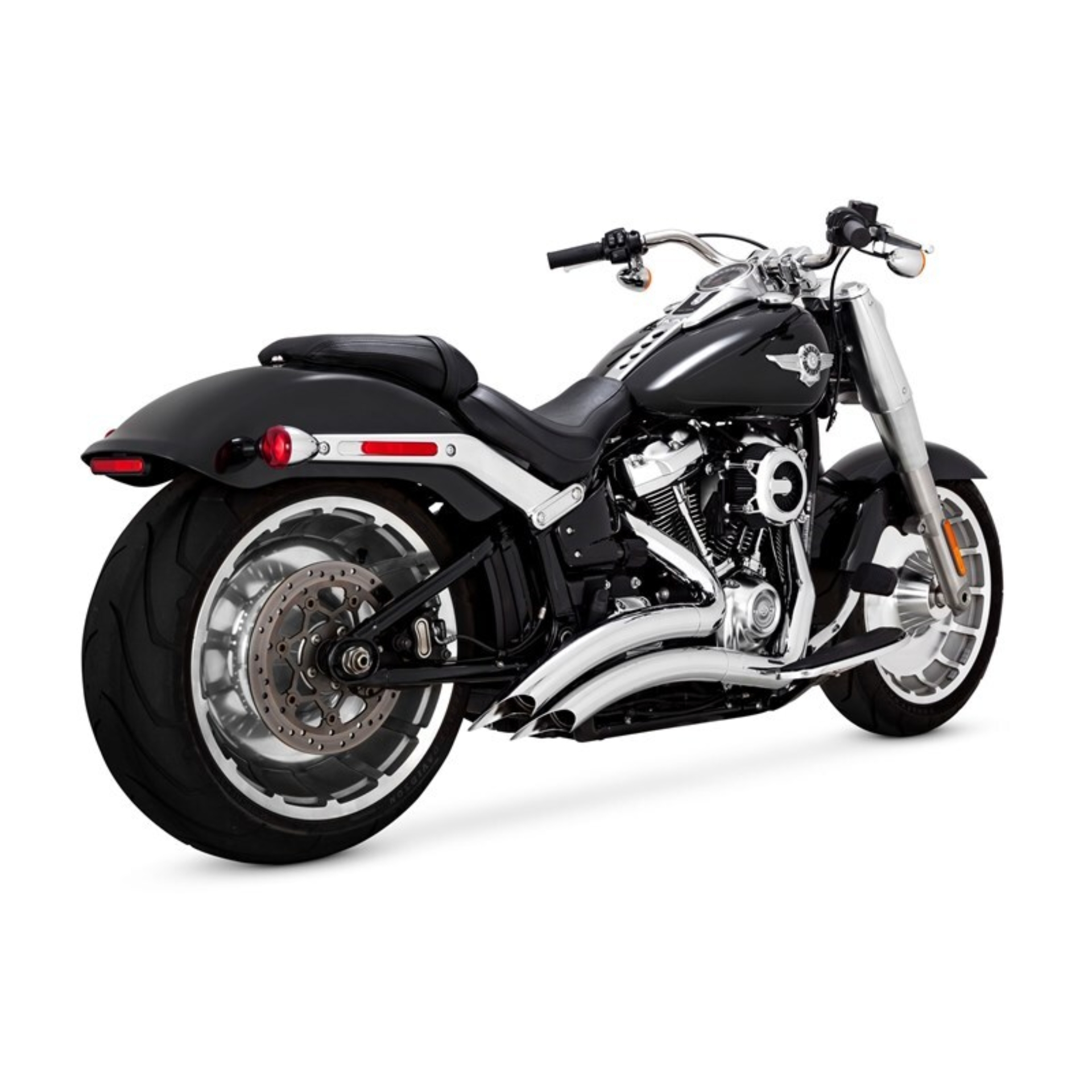 Picture of Vance & Hines 25-26 Harley Davidson Gen 2 M8 Wide Tire Softail Big Radius Exhaust System - Chrome