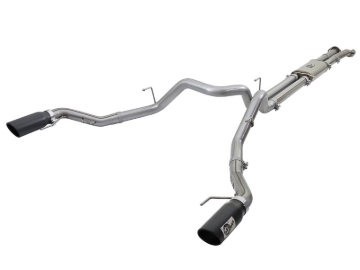 Picture of aFe MACHForce XP 3in 409-SS Exhaust Cat-Back 2017 Ford F-150 Raptor V6-3.5L (tt) w/ Black Tip