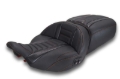 Picture of Mustang 23-26 Harley CVO Road Glide, Street Glide, Heated ST Deluxe 1pc 2Up Blk w/M Orange Thread
