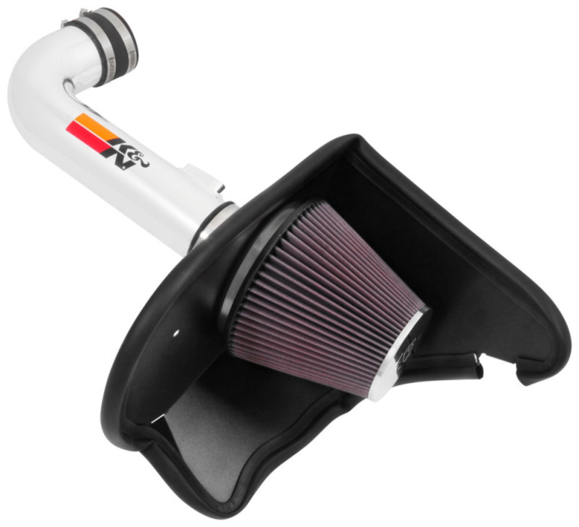 Picture of K&N 16-17 Chevy Camaro 3.6L Silver Typhoon Short Ram Intake