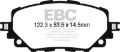 Picture of EBC 15-17 Mazda Miata MX-5 Yellowstuff Front Brake Pads