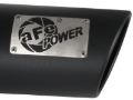 Picture of aFe Power Diesel Exhaust Tip Black- 4 in In x 5 out X 12 in Long Bolt On (Right)