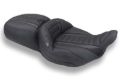 Picture of Mustang 23-26 Harley CVO Road Glide, Street Glide, Deluxe ST 1PC 2Up Blk w/ Gun Metal Gray Thread
