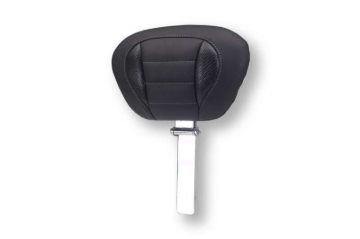 Picture of Mustang 23-26 Harley CVO Road Glide, Street Glide, Deluxe ST Driver Backrest Blk w/ GM Gray Thread
