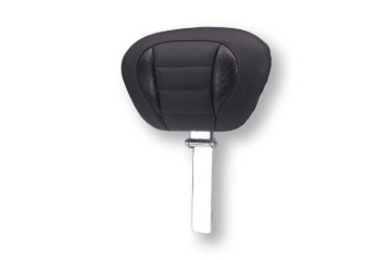 Picture of Mustang 23-26 Harley CVO Road Glide, Street Glide, Deluxe ST Driver Backrest Blk w/ D Cherry Thread