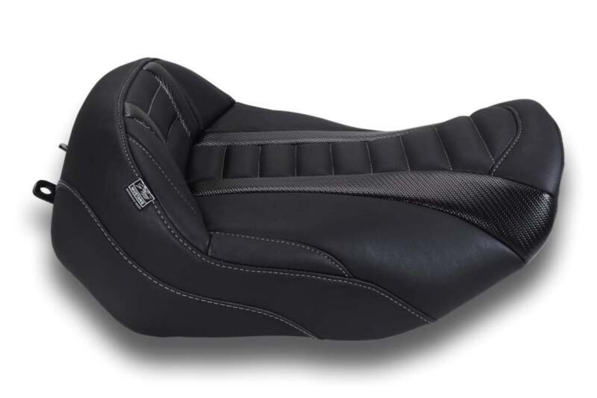 Picture of Mustang 23-26 Harley CVO Road Glide, Street Glide, Deluxe T Solo Blk w/Gun Metal Gray Thread