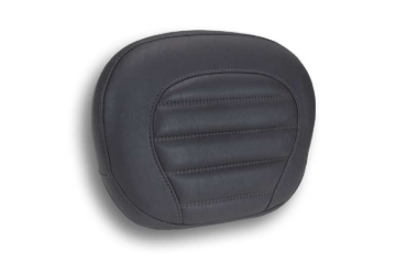 Picture of Mustang 15-25 Harley Free Wheeler Dble Stitch Deluxe Sissy Bar Pad Blk w/ Blk Thread