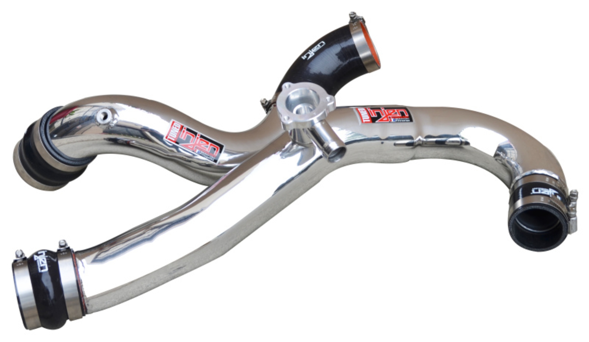 Picture of Injen 15-19 Ford Mustang 2.3L EcoBoost Aluminum Intercooler Piping Kit - Polished