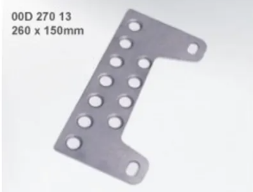 Picture of Cusco Roll Cage Universal Center B-Pillar Fixing Plate Kit (260mm x 150mm) Welding Required