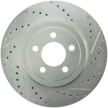 Picture of Select Sport Drilled and Slotted Brake Rotor; Front Left