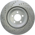 Picture of Select Sport Drilled and Slotted Brake Rotor; Front Left