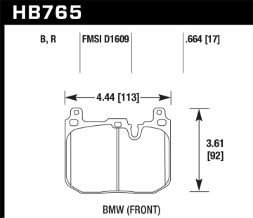 Picture of Hawk 2012-2015 BMW 228i DTC-60 Race Front Brake Pads