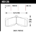 Picture of Hawk 78-82 Chevy Corvette HT-10 Performance Front Brake Pads