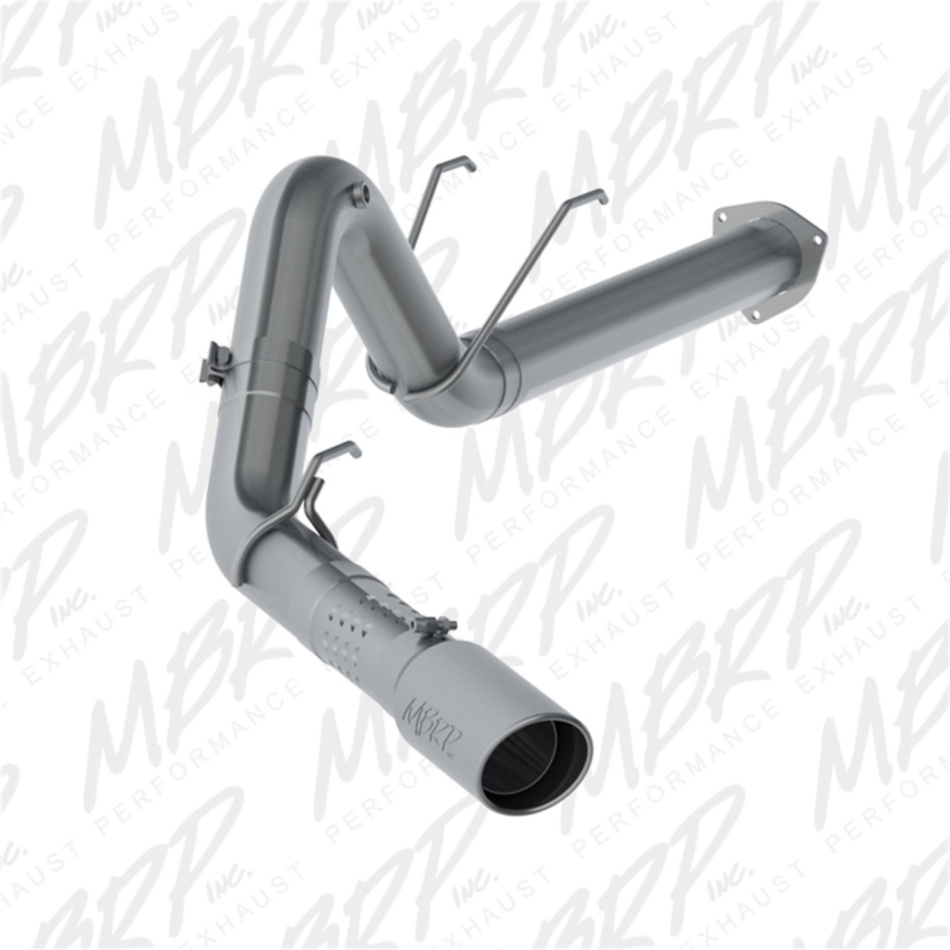 Picture of MBRP 17-19 Ford F250/350/450 6.7L 4in Aluminized Filter Back Single Tip Exhaust System