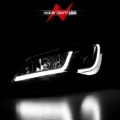 Picture of ANZO Projector Headlights With Plank Style Design Black w/Amber 15-16 Toyota Camry (4DR)