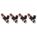 Picture of Injector Dynamics ID1050 Injectors- 11mm Top Adapter (Red)- Denso Lower Cushions (Set Of 4)