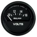 Picture of Autometer AutoGage 2-5/8in 16V Electrical Voltmeter - Black