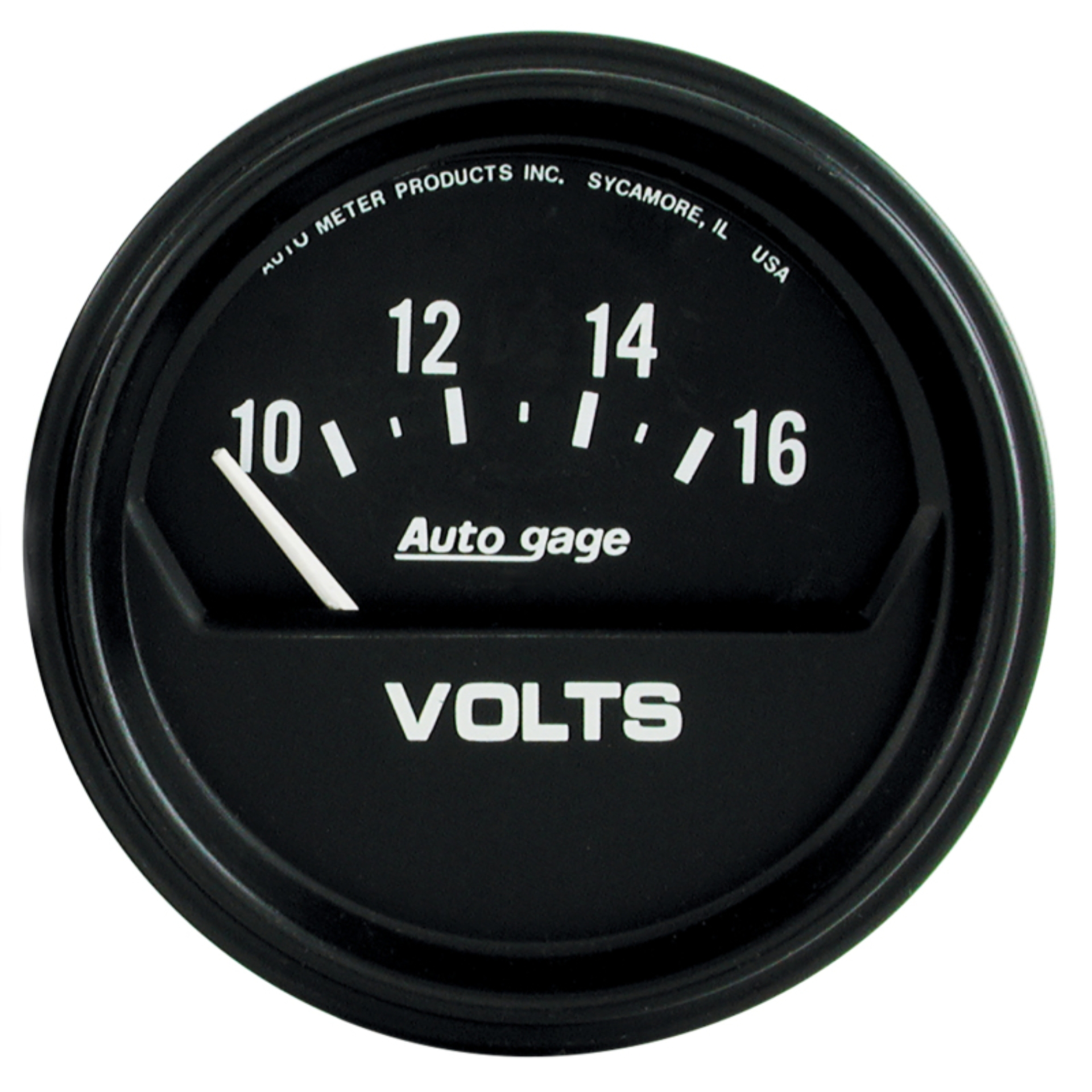 Picture of Autometer AutoGage 2-5/8in 16V Electrical Voltmeter - Black