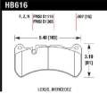 Picture of Hawk 08-09 Lexus IS-F Performance Ceramic Street Front Brake Pads