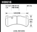 Picture of Hawk 08-09 Lexus IS-F Performance Ceramic Street Front Brake Pads