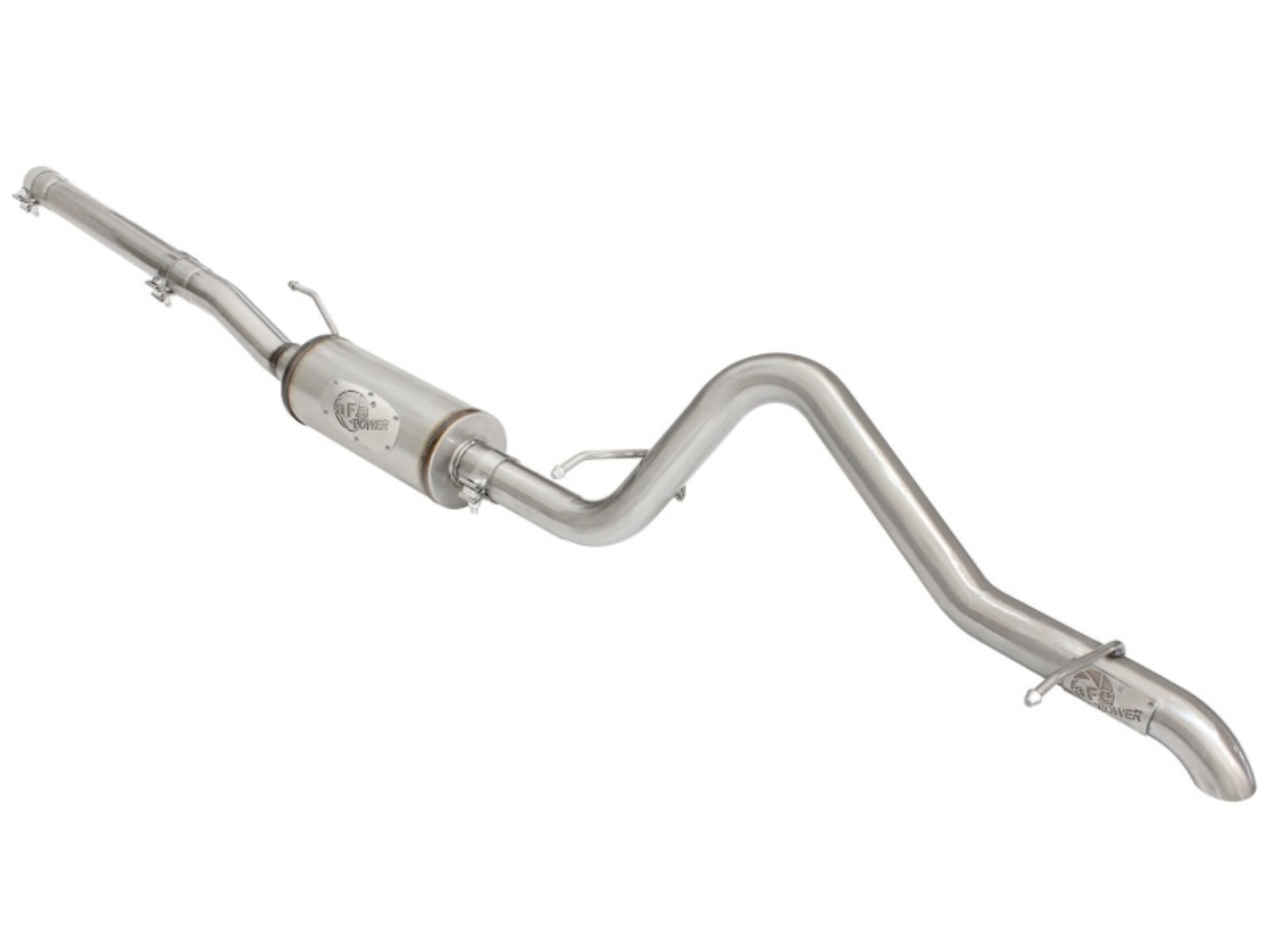 Picture of aFe MACHForce XP 2-1/2in SS-409 Cat-Back Exhausts w/ 18in Muffler 07-17 Jeep Wrangler V6-3.6L