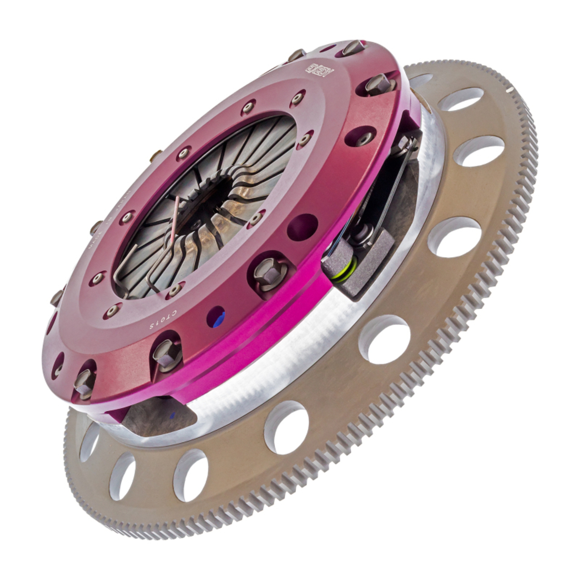 Picture of Exedy 2010-2015 Chevrolet Camaro SS V8 Hyper Twin Cerametallic Clutch Strap Drive Type Sprung Disc