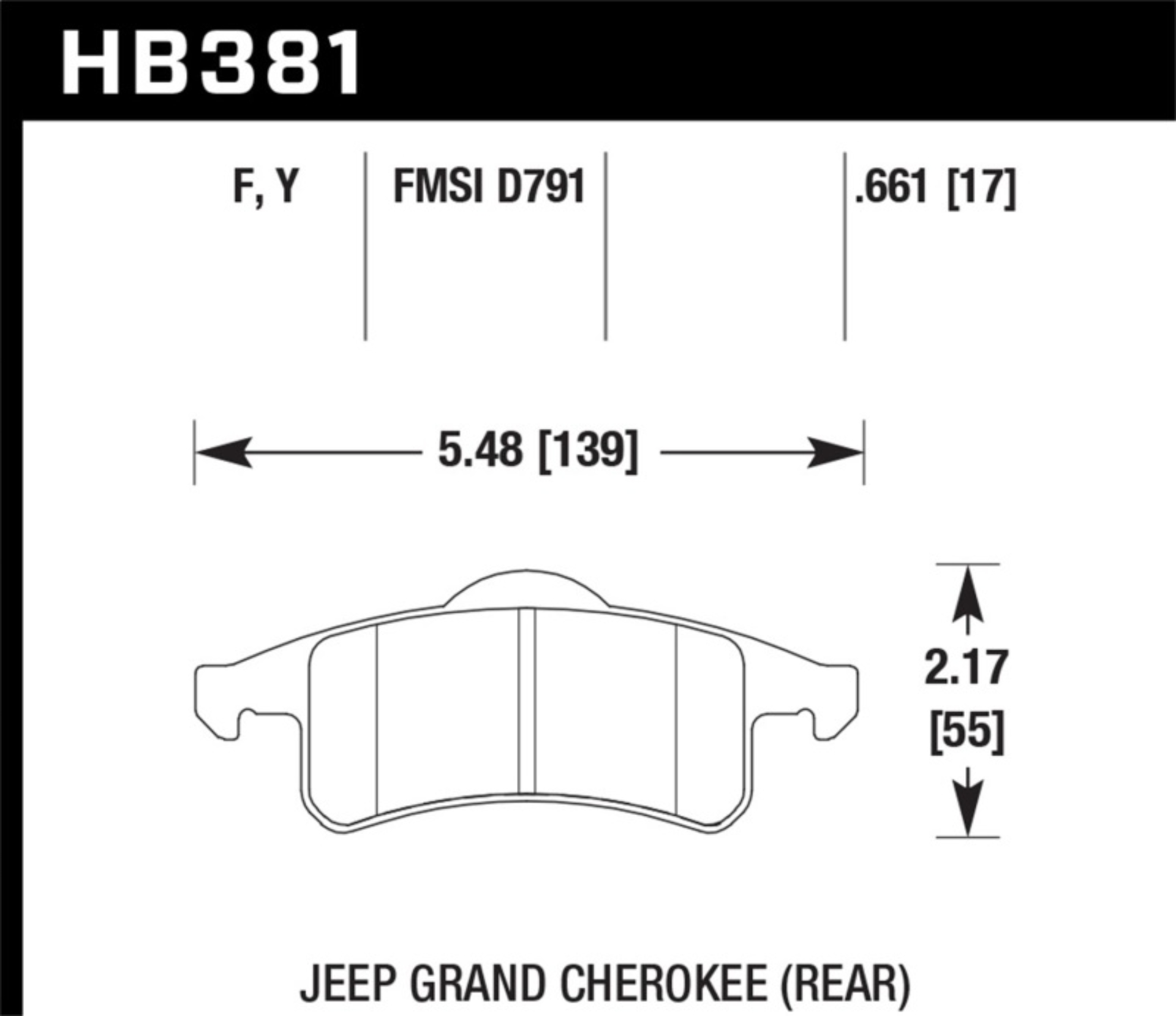 Picture of Hawk Performance HAWK LTS Brake Pads - HB381Y.661