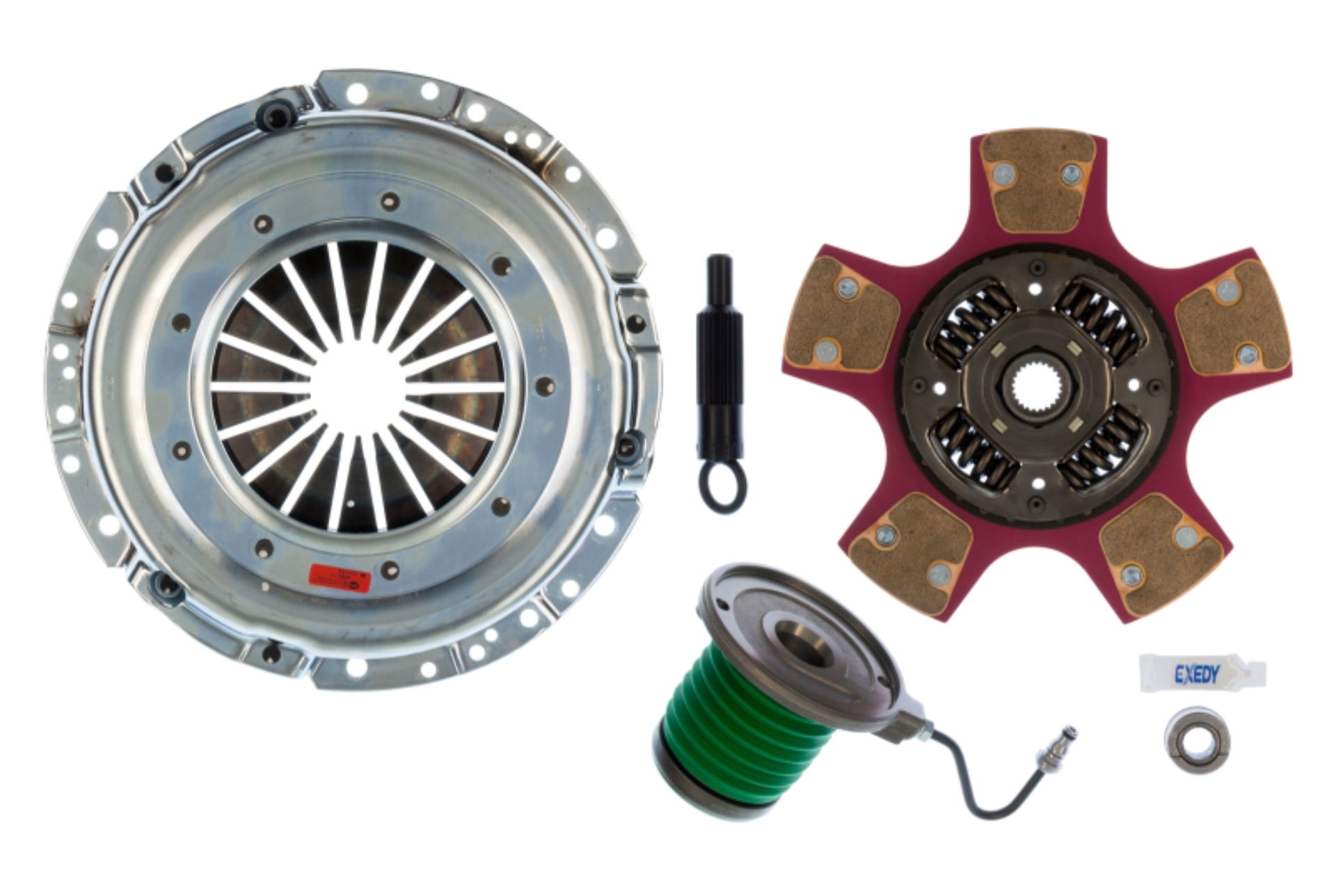 Picture of Exedy 2011-2016 Ford Mustang V8 Stage 2 Cerametallic Clutch Paddle Style Disc w/Hydraulic SC