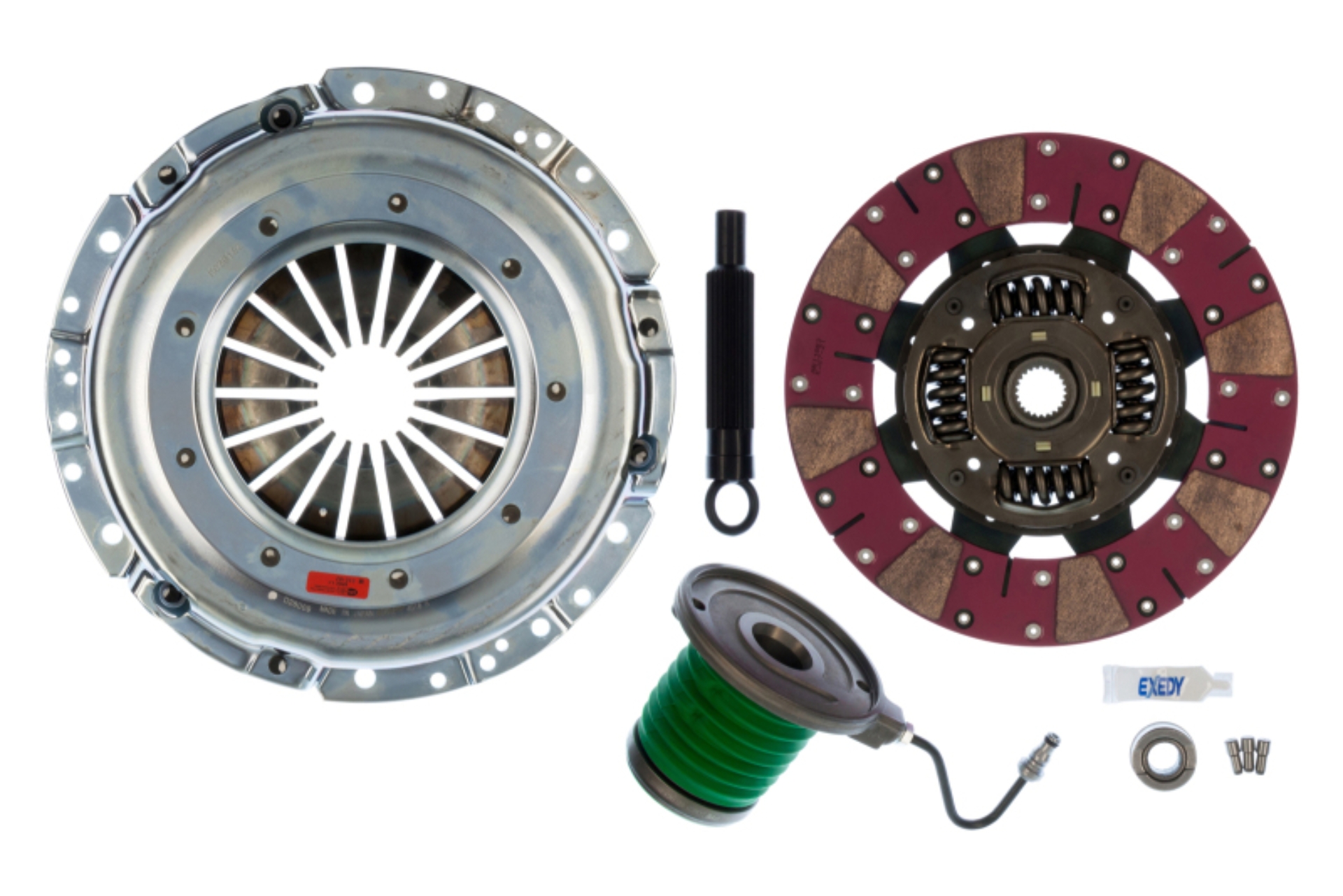 Picture of Exedy 2011-2016 Ford Mustang V8 Stage 2 Cerametallic Clutch Cushion Button Disc Inc Slave