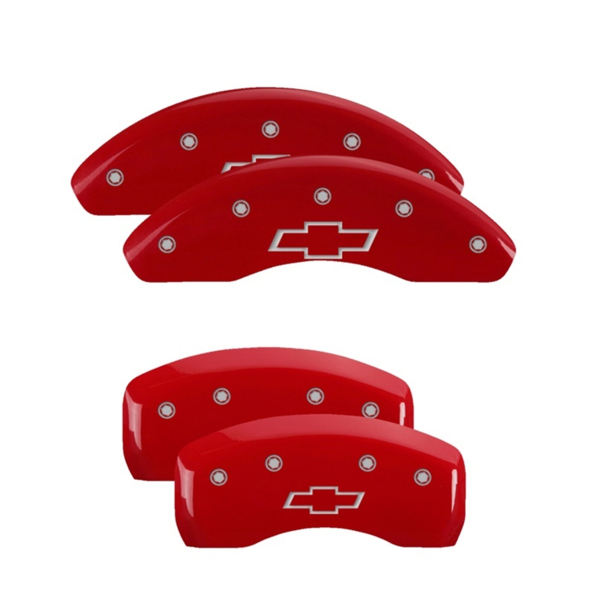 Picture of MGP 4 Caliper Covers Engraved Front & Rear 16-17 Chevy Malibu L/LS/Premier/LT