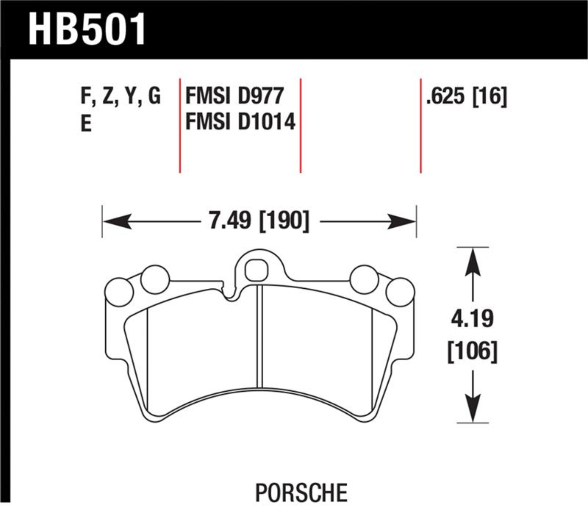Picture of Hawk 07-15 Audi Q7 Base / Premium HP+ Compound Front Brake Pads