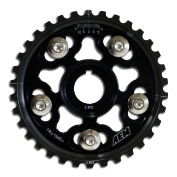 Picture of AEM 90-91 Acura Interga RS LS GS & GSR/ 99-00 Honda Civic Si Black Tru-Time Cam Gear