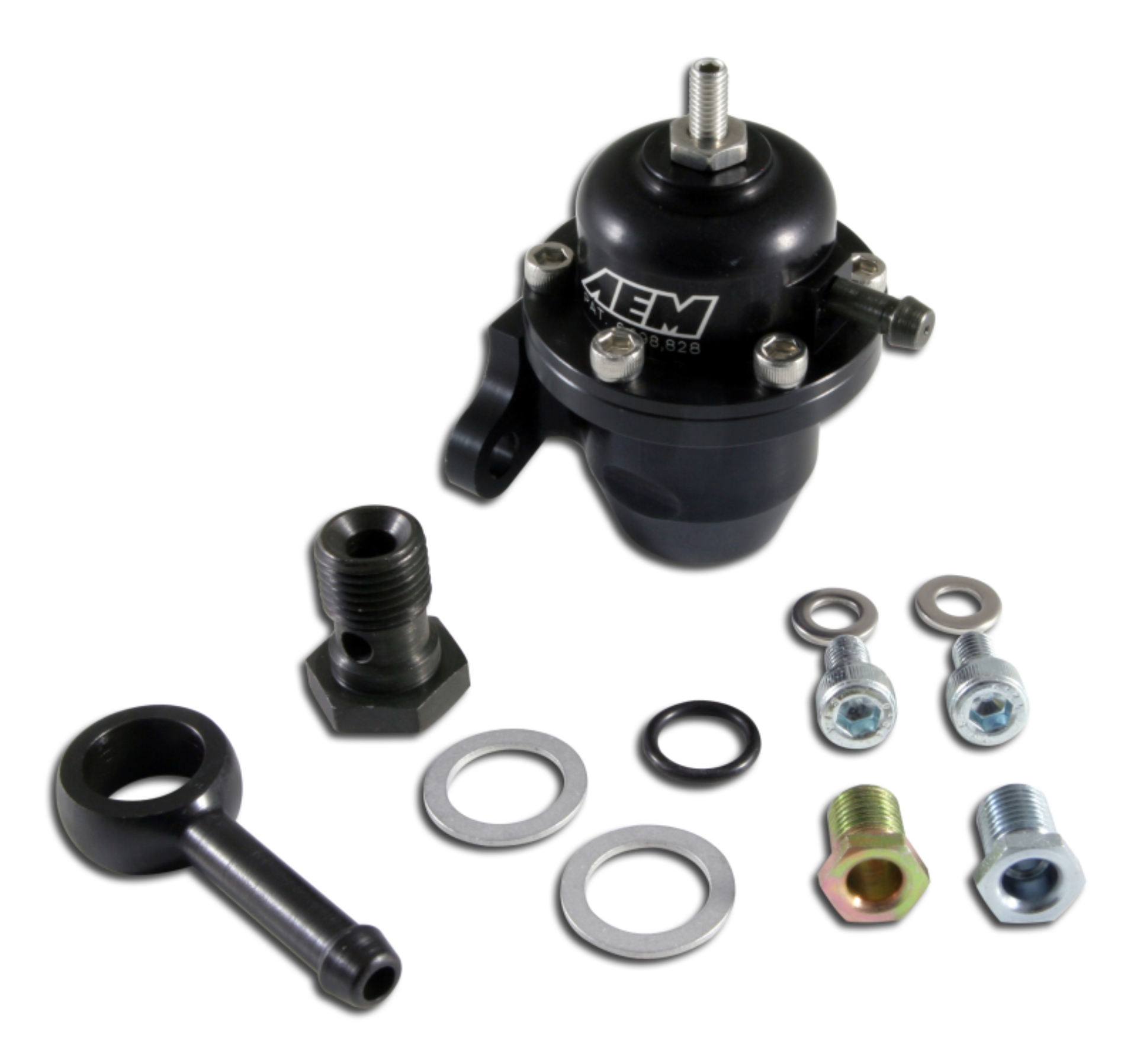 Picture of AEM 96-97 Acura CL / 94-97 Accord / 96-00 Civic Ex Black Adjustable Fuel Pressure Regulator