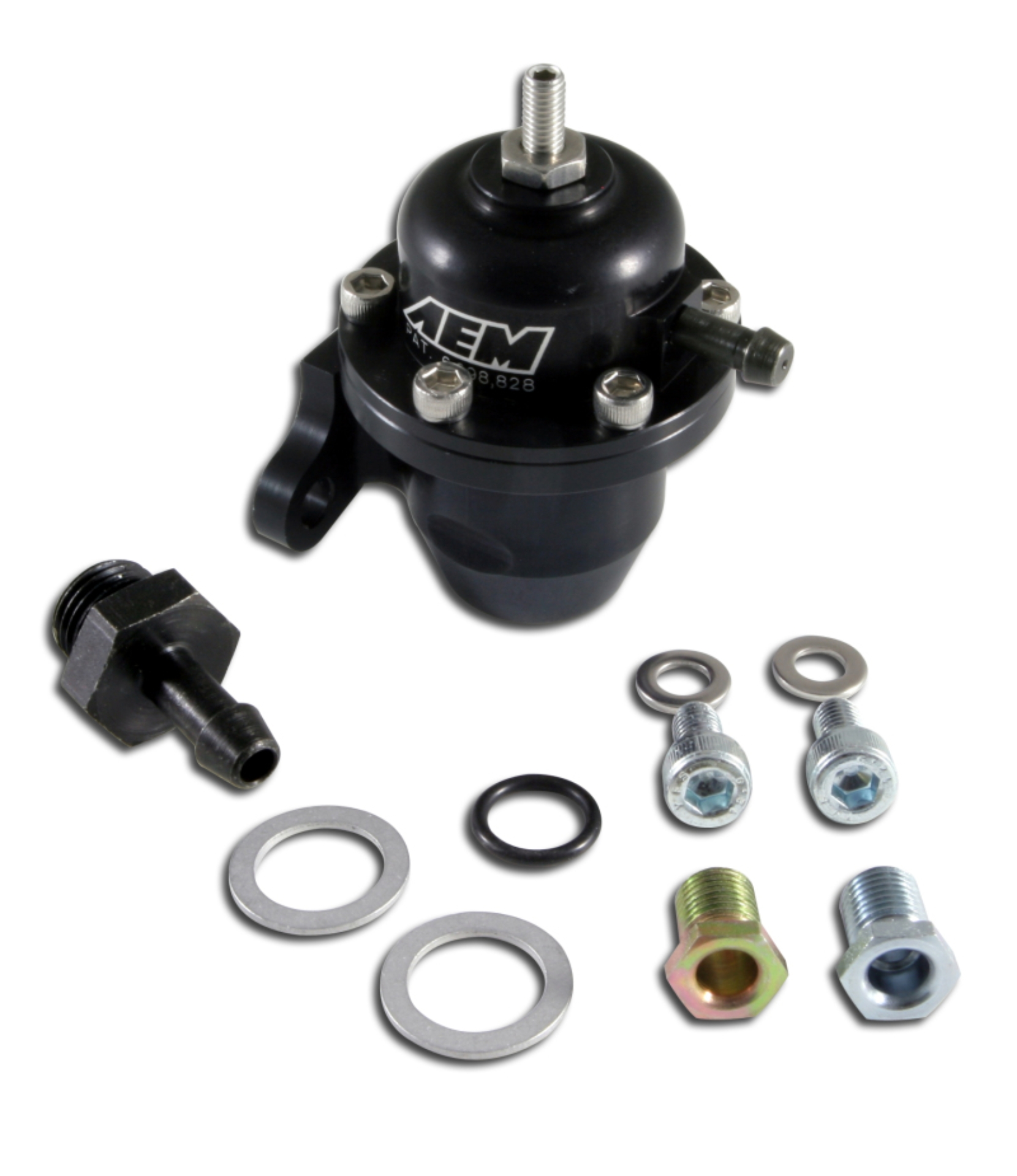 Picture of AEM 98-99 Acura CL / 00-05 S2000 / 98-02 Accord / 96-00 Civic Black Adjustable Fuel Pressure Regulat