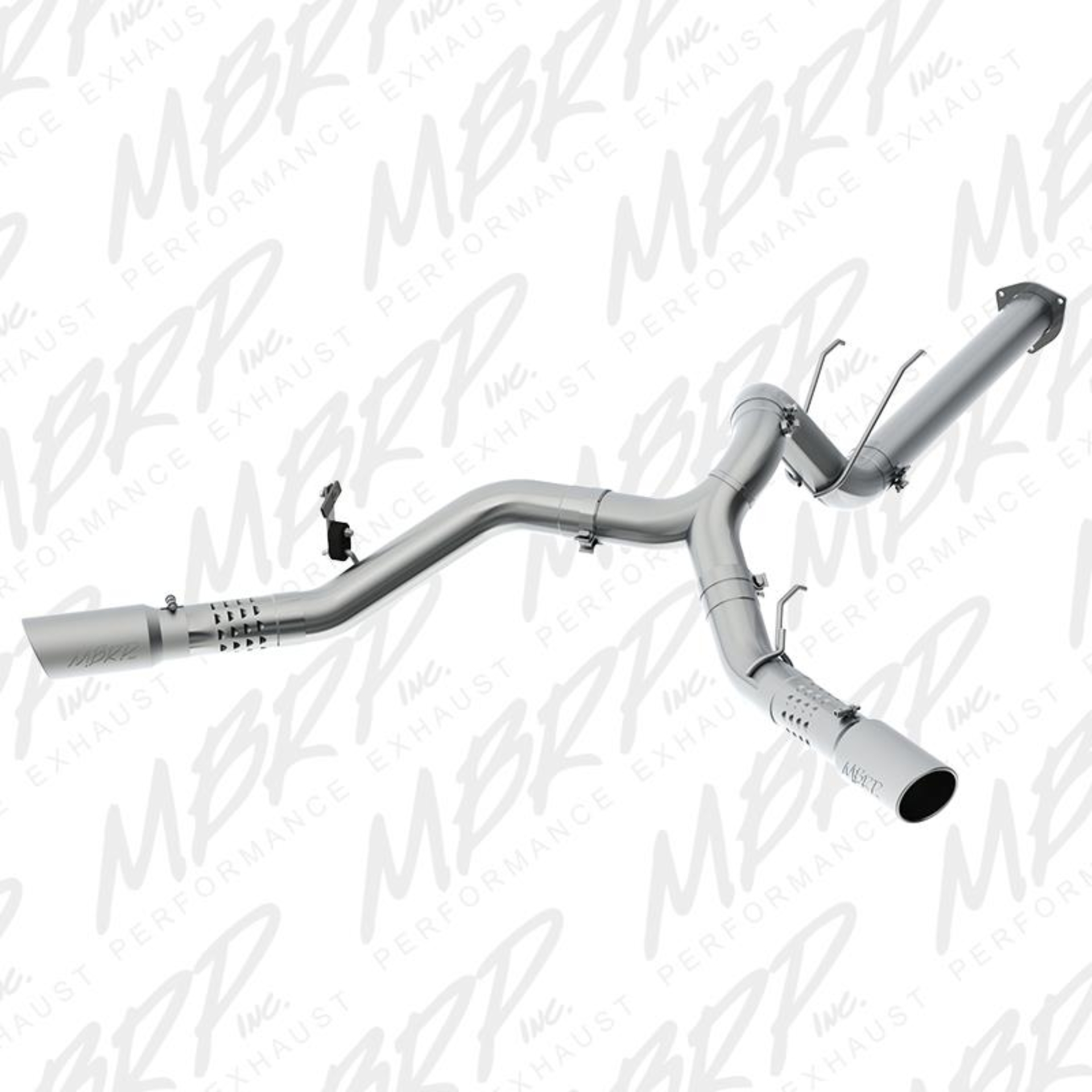 Picture of MBRP 17-19 Ford F-250/350/450 6.7L 4in Filter Back Cool Duals T409 Exhaust System
