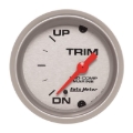 Picture of Autometer Marine Silver Ultra-Lite 2-1/16in 0 Down 90 Up Electric Trim Level Gauge