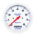 Picture of Autometer Marine Silver Ultra-Lite 2-1/16in 0 Down 90 Up Electric Trim Level Gauge