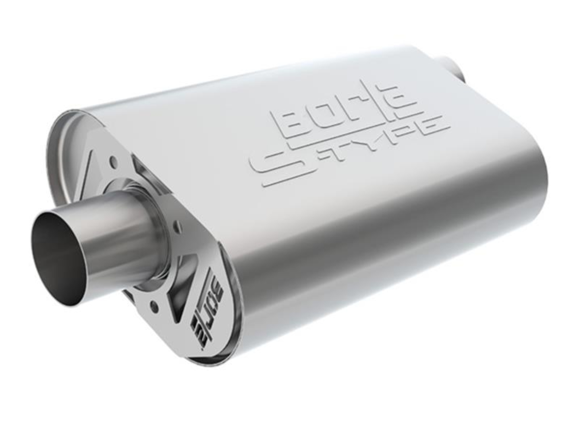 Picture of Borla 11-15 Chevy Camaro Stainless Steel Oval S-Type 2.5in Inlet/Outlet Crate Exhaust Muffler