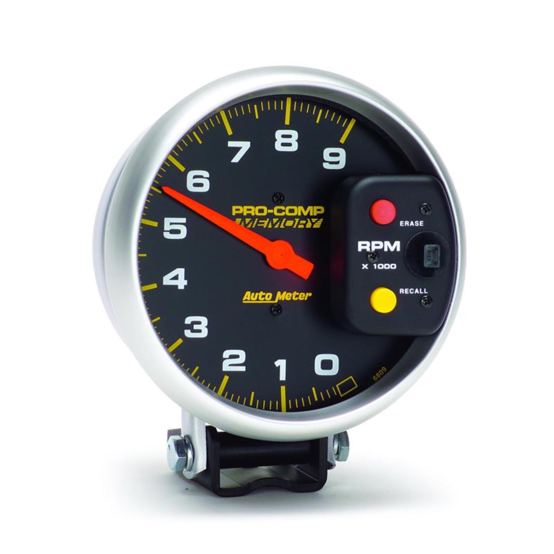 Picture of Autometer Pro-Comp 5in / 0-9K RPM / Pedestal w/Peak Memory Tachometer