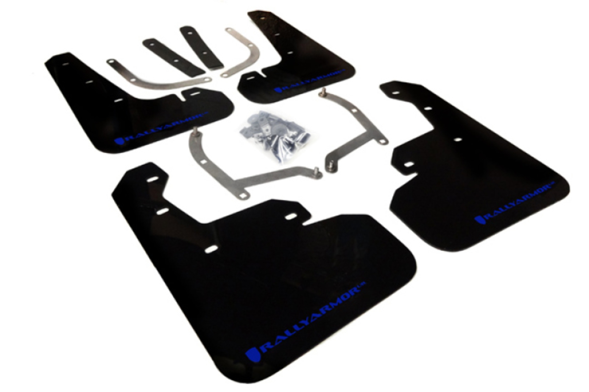 Picture of Rally Armor 17-23 Subaru Impreza 4D/5D Black UR Mud Flap w/Blue Logo