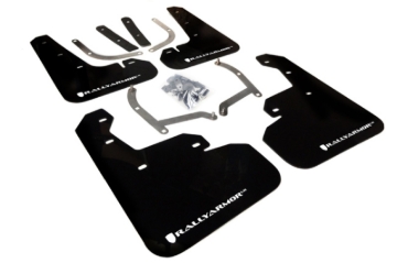 Picture of Rally Armor 17-23 Subaru Impreza 4D/5D Black UR Mud Flap w/White Logo