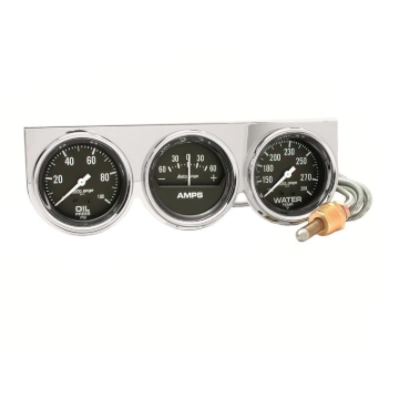 Picture of Autometer AutoGage 2-5/8in 0-100 PSI Oil Press/ 60 Amp / 130-280 Deg Water Temp