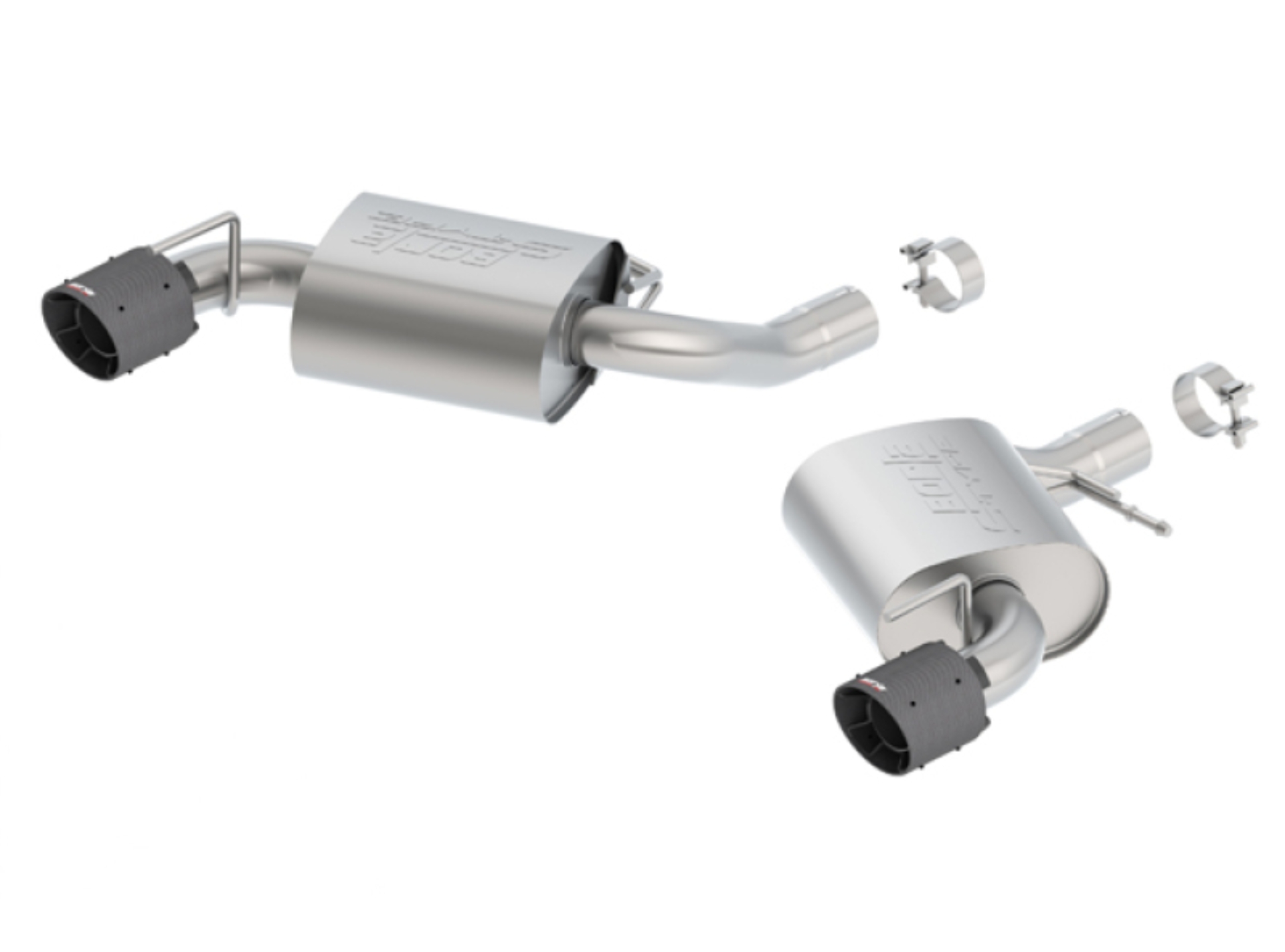 Picture of Borla 16-21 Chevrolet Camaro 6.2L 8cyl AT/MT 6 spd SS S-type Exhaust w/o NPP (rear section only)
