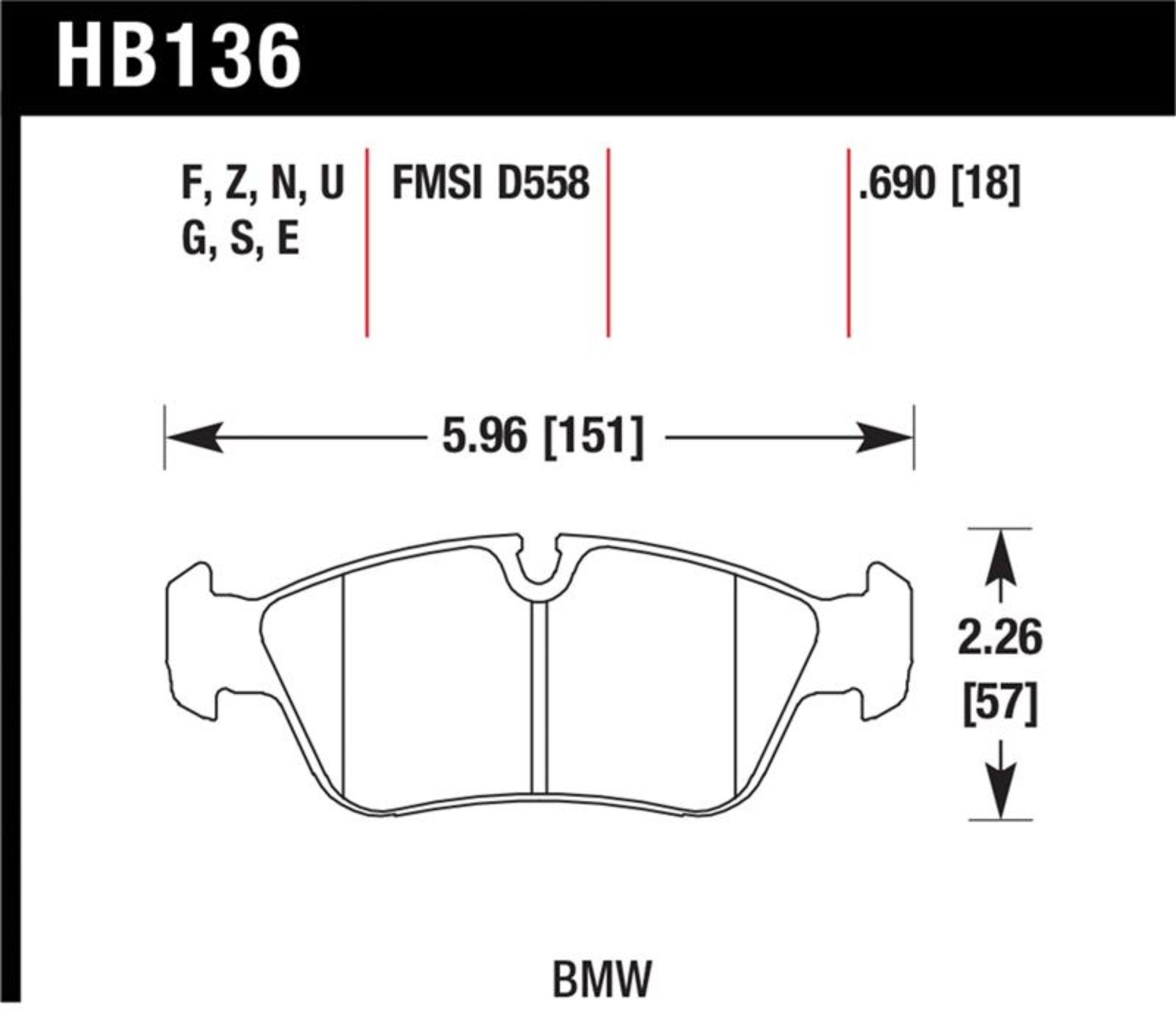 Picture of Hawk 01-06 BMW 325CI L6-2.5L DTC-70 Race Front Brake Pads