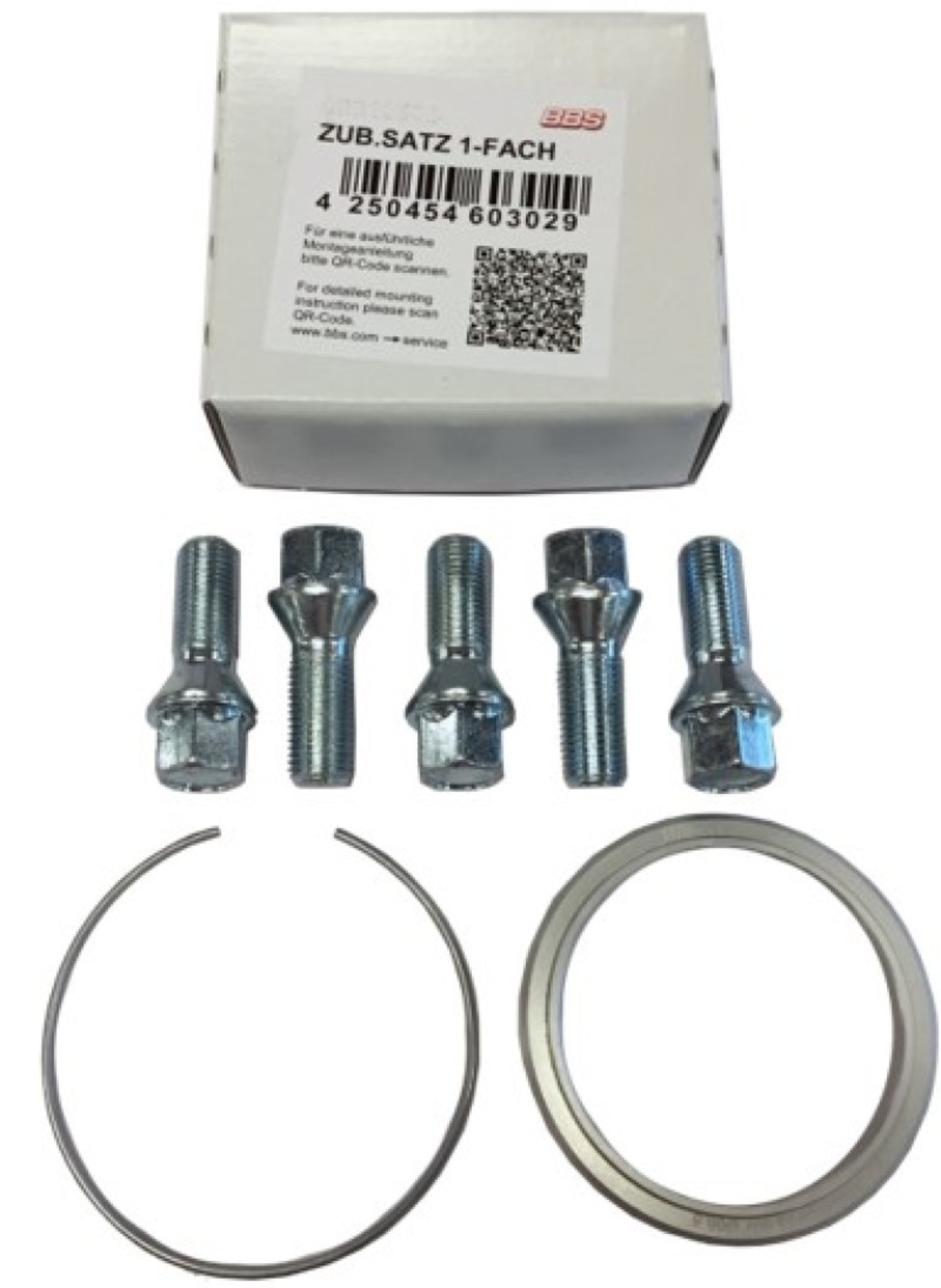 Picture of BBS PFS KIT - Mini - Includes 70mm OD - 56mm ID Ring / 70mm Clip / Lug Bolts