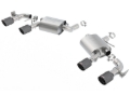 Picture of Borla 2016-2017 Chevrolet Camaro SS AT/MT RWD S-type Exhaust (w/ Dual Mode Valves) - Black CF Tip
