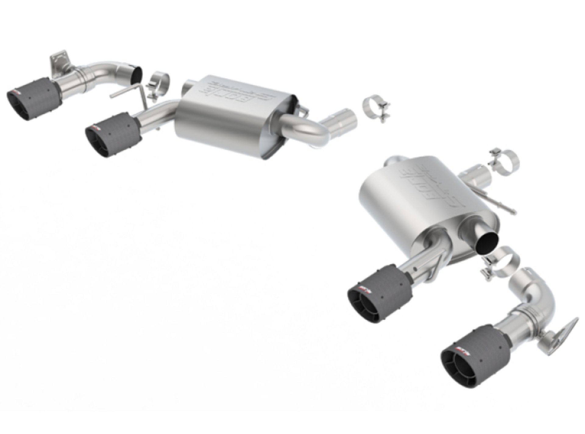 Picture of Borla 2016-2017 Chevrolet Camaro SS AT/MT RWD S-type Exhaust (w/ Dual Mode Valves) - Black CF Tip